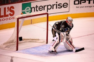 Hershey Bears goalie Philipp Grubauer (Annie Erling Gofus/The Hockey Writers)