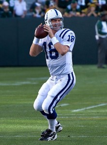 Peyton Manning will go down as one of the greatest regular season players off all-time, but one of the greatest underperformers in the playoffs.(Wikipedia Commons)