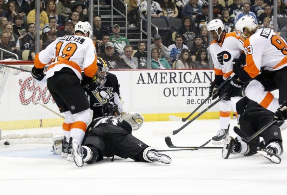 Jakub Voracek's five points in five games against Pittsburgh this season has Voracek growing into one of the league's major scoring threats.