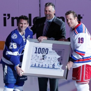 Dave Andreychuk, Martin St. Louis, Brad Richards, Tampa Bay Lightning