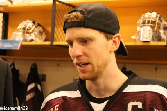 Mat Bodie interviewed after the National Championship [photo: Josh Smith]