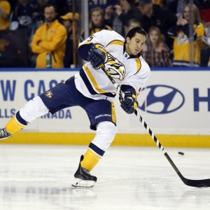 Del Zotto was not offered a Qualifying offer by the Predators after the 2014-2015 season. He was picked up by Philadelphia that August. (Kevin Hoffman-USA TODAY Sports)