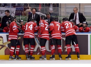 Team Canada instructed by Dave Tippett