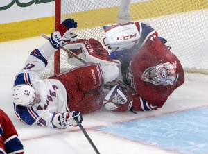 Montreal Canadiens goalie Carey Price and New York Rangers forward Chris Kreider