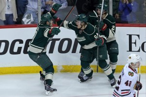 Mikael Granlund celebrates (Brace Hemmelgarn-USA TODAY Sports)