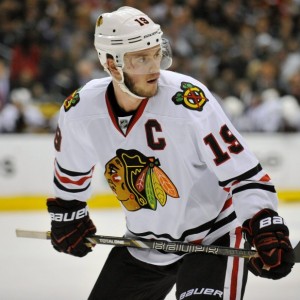 Toews is known for his leadership qualities as captain of the Chicago Blackhawks. (Gary A. Vasquez-USA TODAY Sports)