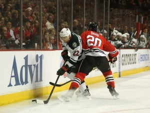 Nino Niederreiter has been a dynamic part of Minnesota's top line, playing alongside Chris Stewart and Mikko Koivu.(Dennis Wierzbicki-USA TODAY Sports)