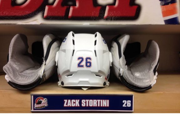 Zack Stortini's Locker Photo Credit: (Norfolk Admirals)