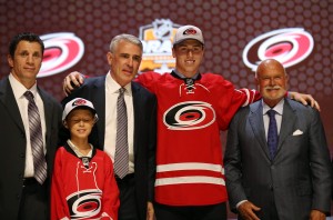 Haydn Fleury, Carolina's 7th overall pick from 2014 (Bill Streicher-USA TODAY Sports)