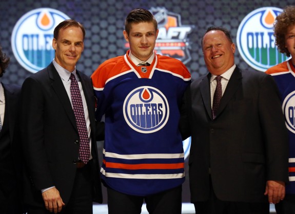 Draisaitl is often the centrepiece of hypothetical Edmonton trades (Bill Streicher-USA TODAY Sports)