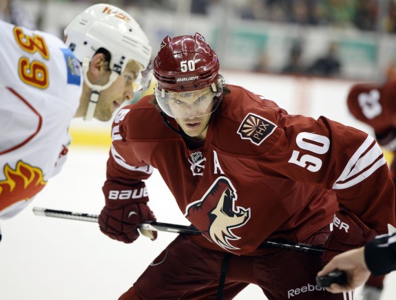 Antoine Vermette (Christopher Hanewinckel-USA TODAY Sports)