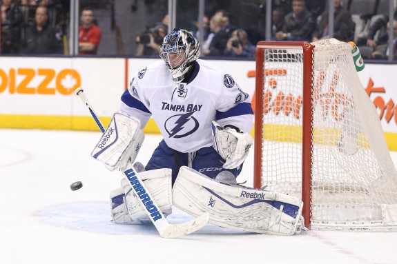 Ben Bishop (Tom Szczerbowski-USA TODAY Sports)