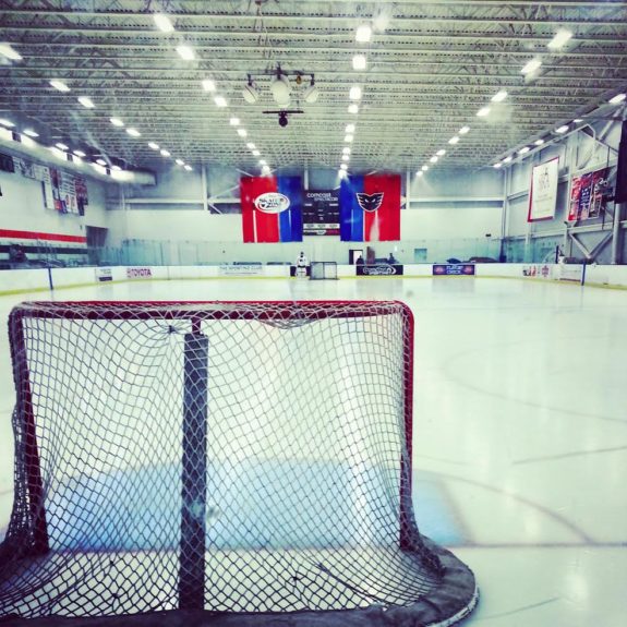Fresh sheet of ice at Flyers Development Camp [photo: Shawn Reznik]