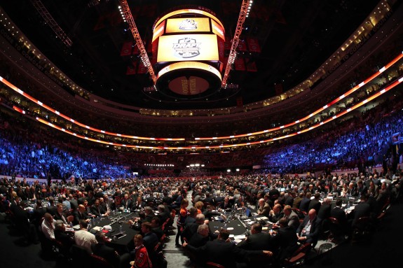 The 2014 City of Brotherly Love NHL Draft Floor, Philadelphia (Bill Streicher-USA TODAY Sports)