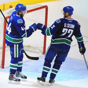 Daniel Sedin, Linden Vey, Vancouver Canucks, NHL, Milestones