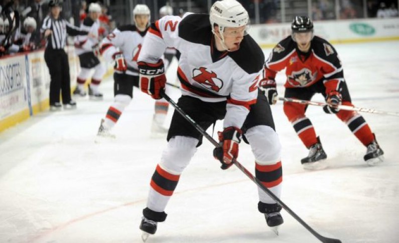 Seth Helgeson of the New Jersey Devils