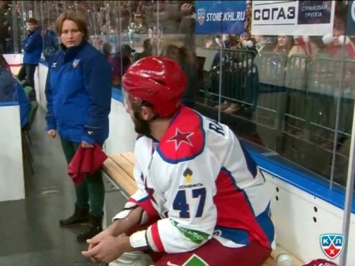 Radulov (CSKA) on the penalty bench