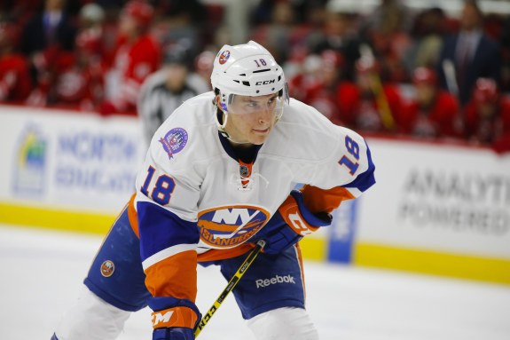 Ryan Strome, much like Craig Smith, has been on his team's third line, but his hockey IQ makes him a dangerous player alongside Brock Nelson and Anders Lee. (James Guillory-USA TODAY Sports)