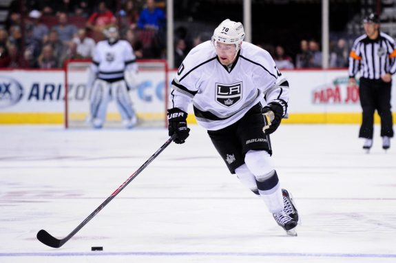 Tanner Pearson doesn't seem like a rookie, but he's still a Calder front-runner this season (Matt Kartozian-USA TODAY Sports)