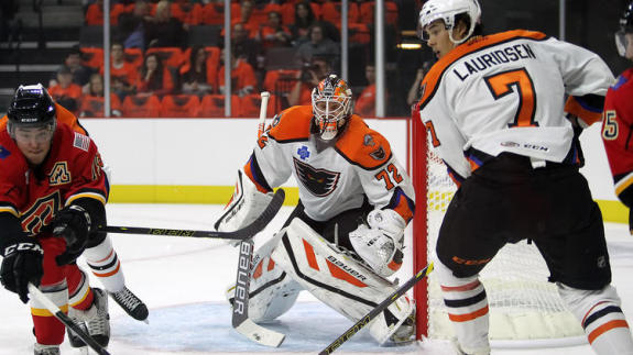 Rob Zepp, goaltender for the Lehigh Valley Phantoms. [photo: Chris Knight]