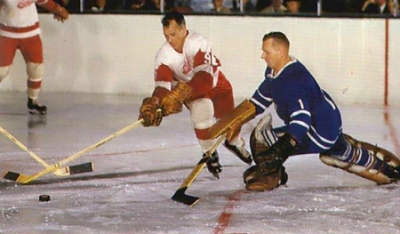 Gordie Howe of the Detroit Red Wings.