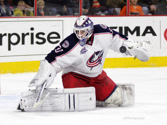 Curtis McElhinney Blue Jackets