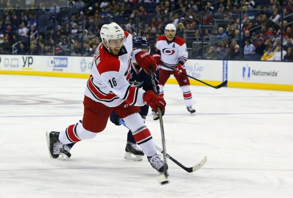 (Russell LaBounty-USA TODAY Sports) Elias Lindholm has been coming on strong for the Carolina Hurricanes, scoring all 7 of his goals and 11 of his 12 points during the month of November after only recording 1 assist in 8 games during October.