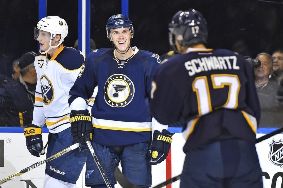 (Jasen Vinlove-USA TODAY Sports) Jori Lehtera, middle, has fit like a glove with the St. Louis Blues. A relative unknown to North American fans prior to this season, Lehtera's been reunited with former KHL linemate Vladimir Tarasenko and they have been pretty much unstoppable with Jaden Schwartz rounding out that trio.