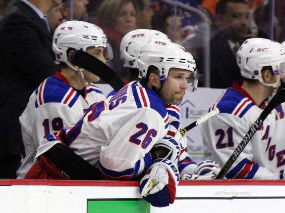 Martin St. Louis Rangers winger