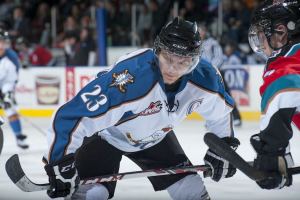 (Photo by Marissa Baecker/Shoot the Breeze) Sam Reinhart of the WHL's Kootenay Ice will be expected to lead the way offensively and is also a candidate to captain Team Canada at the 2015 world juniors.