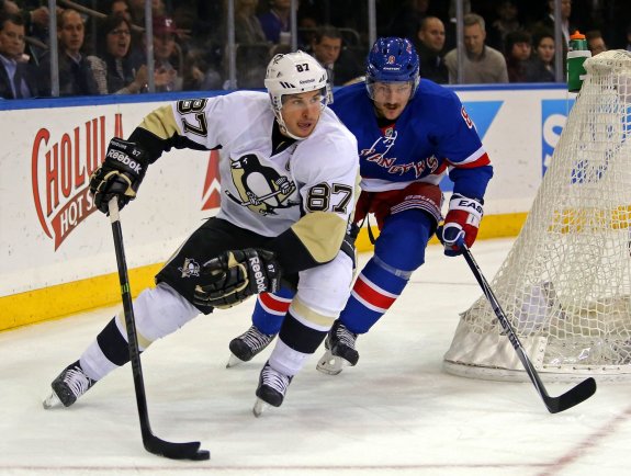 (Adam Hunger-USA TODAY Sports) Sidney Crosby and the Pittsburgh Penguins will have their work cut out for them to get past Kevin Klein and the New York Rangers in the first round of the Stanley Cup playoffs.