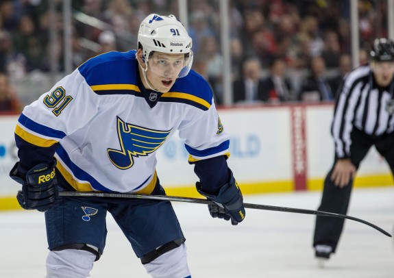 Tarasenko has scored some memorable goals for the Blues as of late (Brace Hemmelgarn-USA TODAY Sports)