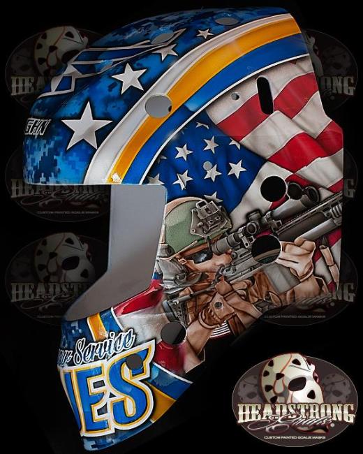 Brian Elliott Veteran's Day Mask America Side