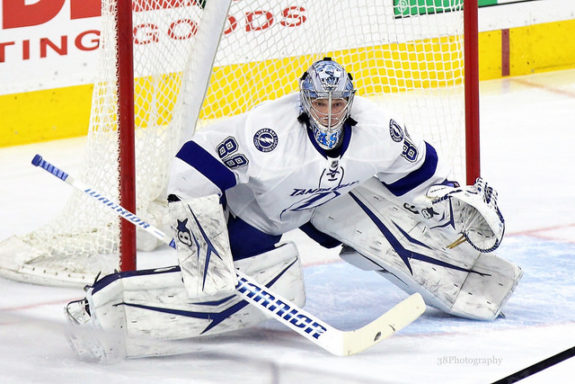 Tampa Bay Lightning goalie Andrei Vasilevskiy