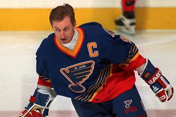 Wayne Gretzky played with the Blues late in the 1995-96 season