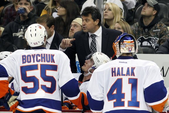 Thanks in large part to the production of John Tavares, Islanders coach Jack Capuano has escaped last season's hot seat.