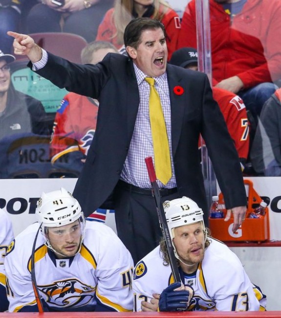 Peter Laviolette of the Nashville Predators