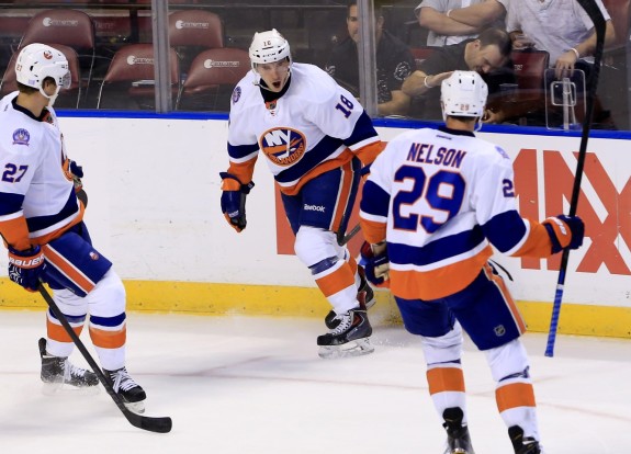 The Islanders haven't abandoned their hard-working style of play by any means this season, but their ability to play a more well-rounded style of hockey attests to the difference in the team and the way that it is currently being coached. (Robert Mayer-USA TODAY Sports)