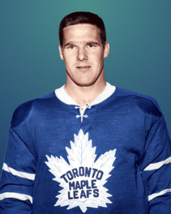 Tim Horton, a rare two-goal night for the defenceman.