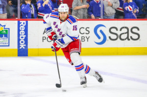 Tanner Glass has been completely ineffective for the Rangers this season. (Photo Credit: Andy Martin Jr)