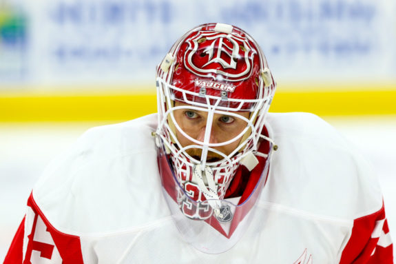 Jimmy Howard of the Detroit Red Wings.
