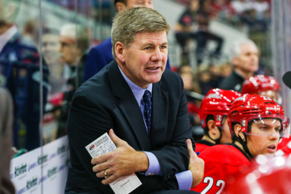 Carolina Hurricanes head coach Bill Peters