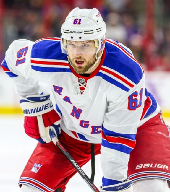 (Andy Martin Jr./THW) Rick Nash isn't a centre, but he is a top-line player, a proven 20-plus goal-scorer, and is also younger than the Sedins, so the Canucks could have some interest if the Rangers are pursuing the twins.