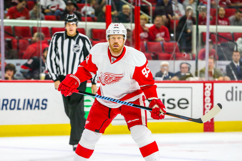 Detroit Red Wings power forward Johan Franzen.