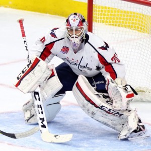 Braden Holtby is keeping the Capitals in close games, recently. - (Amy Irvin / The Hockey Writers)