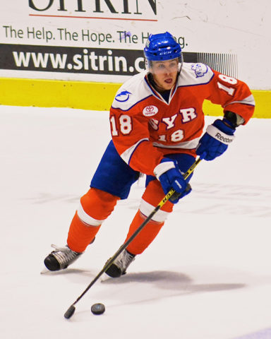 Jonathan Marchessault of the Syracuse Crunch