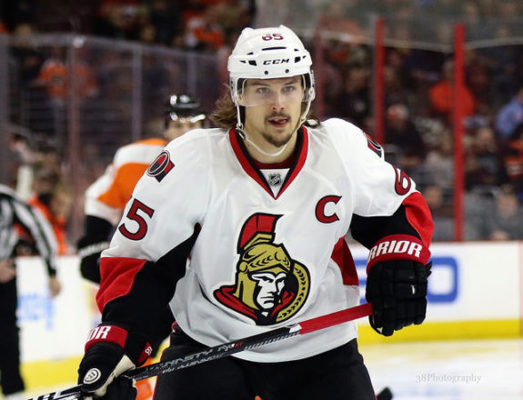 (photo: Amy Irvin) Erik Karlsson stepped up with a power-play goal on Sunday, albeit in a losing cause for his Ottawa Senators. For my fantasy team, it was enough to win $60 as the third-place finisher in playoffs.