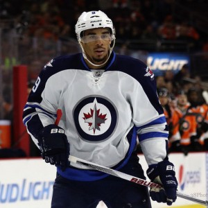 Former-Winnipeg Jets forward Evander Kane