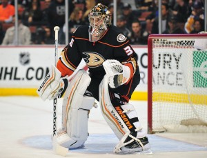 Gibson looks like Anaheim's goalie of the future (Gary A. Vasquez-USA TODAY Sports)