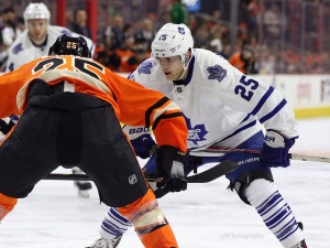 Santorelli, Winnik, and Booth are just some Leafs who likely will be moved by the team. (Amy Irvin / The Hockey Writers)